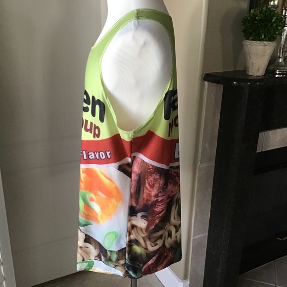 LAST 1! XL ONLY! Vintage Getonfleek Tank Top Beef Ramen Pop Art Mod Streetwear - Picture 8 of 9